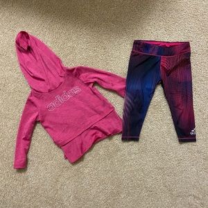 Baby Girls Adidas 6M Dri Fit Matching Outfit